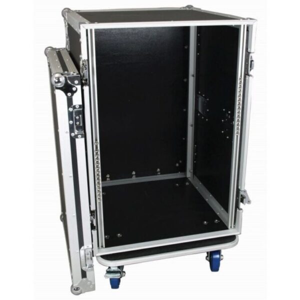 COBRA FC55 19" 16U Standard rack case. 9/10mm plywood.  Depth: 520mm. Lids: 70mm.  W/Wheels - Image 4