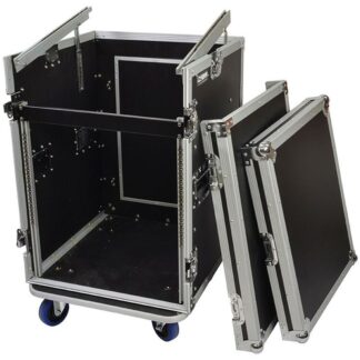 COBRA FC69 19" 10U slant/12U usable vertical, with wheels.