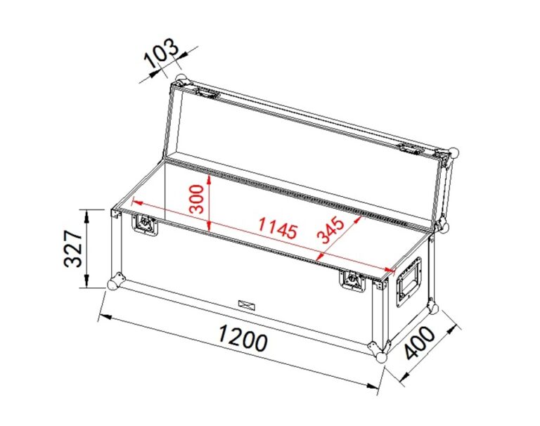 COBRA FC83 Stacking Case 1200 x 400 x 430mm - Image 4