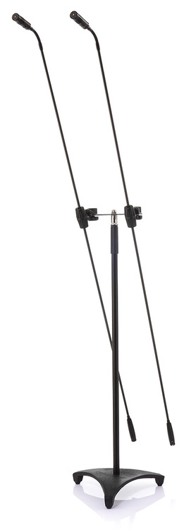 JTS FGM-170T Carbon Dual Dual Floor Stand Microphone with Carbon Boom (with JS-22 MXC)