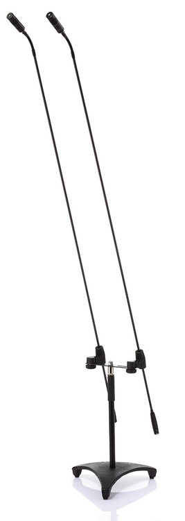 JTS FGM-62T Carbon Dual Dual Floor Stand Microphone with Carbon Boom (with JS-22 MXC)