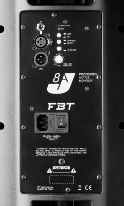FBT  J8 A 2-way Active speaker - 8" + 1" - 200Wrms+50Wrms - Image 4