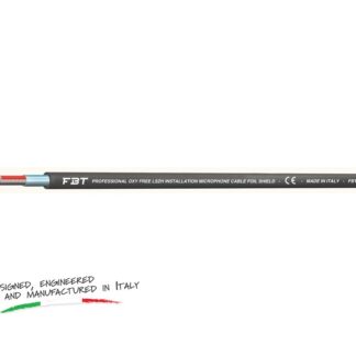 StageCore M422LSZH Professional OFC LSZH Installation Microphone Cable, SEZ 2x025 AWG, Black (100mt reel)