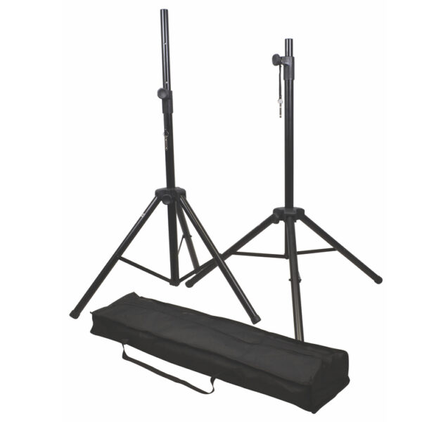 StageCore MSA 300BK Professional Steel Speaker Stand Kit (2 stands & bag)