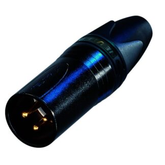 Neutrik NC3MXX-B 3 pole cable connector, male (gold products)