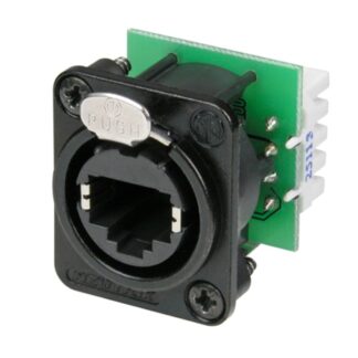 Neutrik NE8FDV-YK-B Ethercon - Panel mount receptacle with IDC terminals