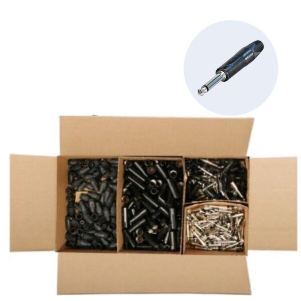 Neutrik NP2X-BAG-D 1/4" ultra slim professional phone plug Disassembled box of 100