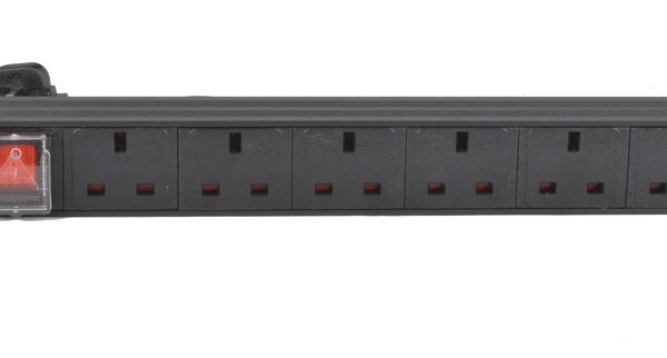 COBRA CW-PDU01 19" PDU with 6 x 13A & Surge Protection, 1.8m Cable