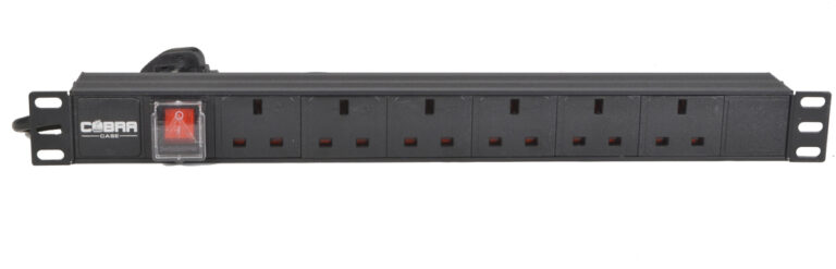 COBRA CW-PDU01 19" PDU with 6 x 13A & Surge Protection, 1.8m Cable