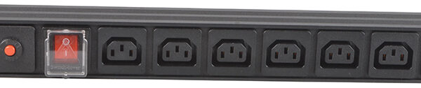 COBRA CW-PDU02 19" PDU with 6 x IEC Socket to IEC Plug, 1.8m Cable