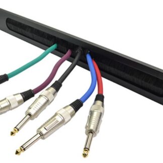 StageCore RK1CAB 19" 1U Cable Entry Rack Panel with Brush Strip