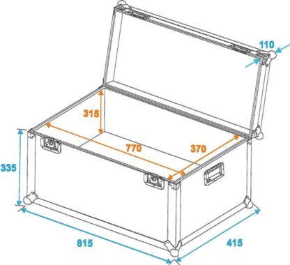 COBRA FC82 Stacking Case 800 x 400 x 430mm - Image 4
