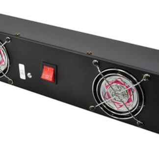 StageCore RK2FAN 19" 2U Rackmount Fan Panel with 2 x 80mm Pre-fitted Fans