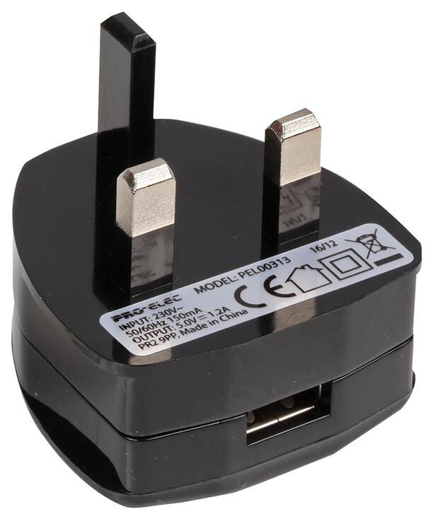 StageCore PW0399907 USB Charger, 5V 1.2A, Black