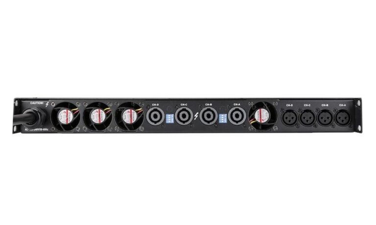 Studiomaster QX4-6000 Studiomaster - 4 x 2550W 1U Power Amplifier - Image 3