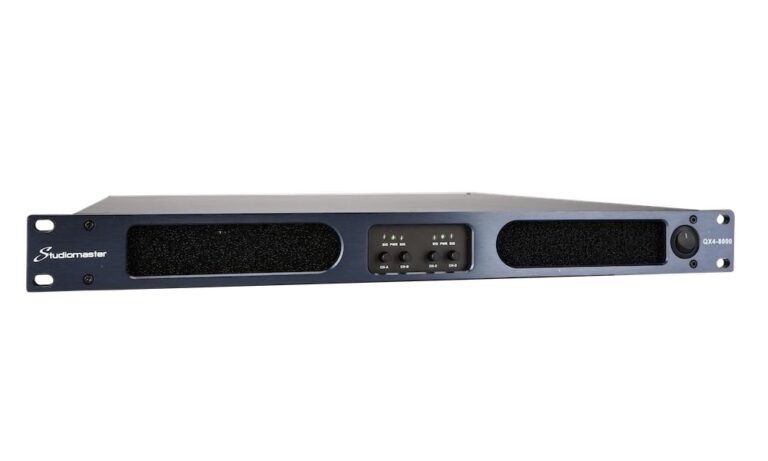 Studiomaster QX4-8000 Studiomaster - 4 x 3400W 1U Power Amplifier - Image 2