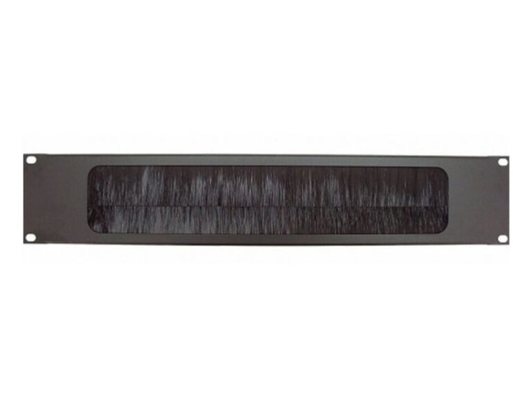 StageCore RK2CAB 19" 2U Cable Entry Rack Panel with Brush Strip