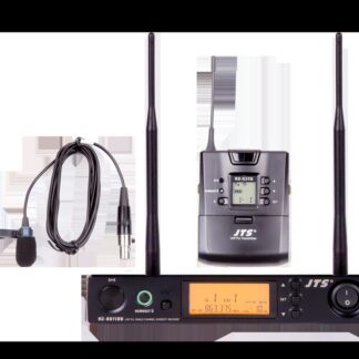 JTS RU-8011DB/RU-G3TB+CM-501 UHF PLL Single Chanel Diversity Lapel Wireless Microphone System with REMOSET and BNC antenna, 823-8