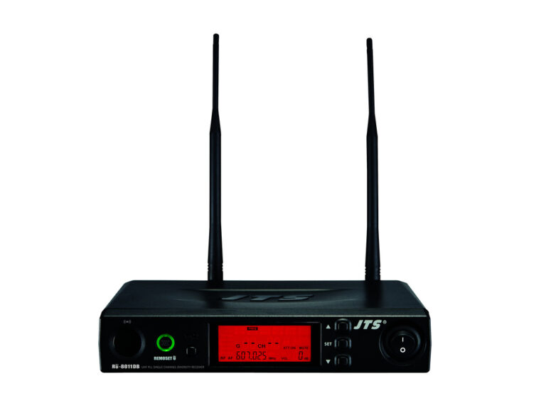 JTS RU-8011DB UHF PLL Single Channel Diversity Wireless Receiver