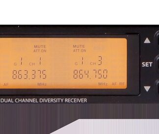 JTS RU-8012DB UHF PLL Dual Channel Diversity Wireless Receiver