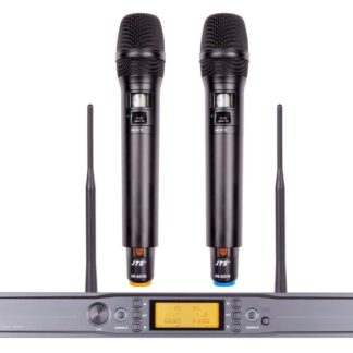 JTS RU-992/RU-G3THx2 UHF Diversity Dual Channel Handheld Wireless Microphone System with Remoset U
