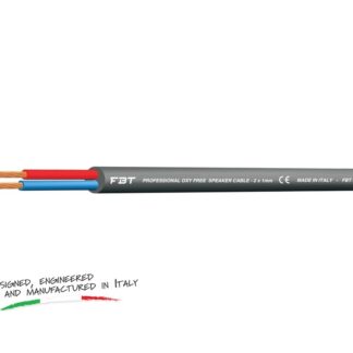 StageCore S210 Professional OFC Speaker Cable Black  - Cond.2x1 PVC Flex, OD6,6mm (100mt reel)