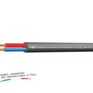 StageCore S225LSZH Professional OFC LSZH Installation Speaker Cable, 2x2.5mm, OD7.0mm, Black (100mt reel)