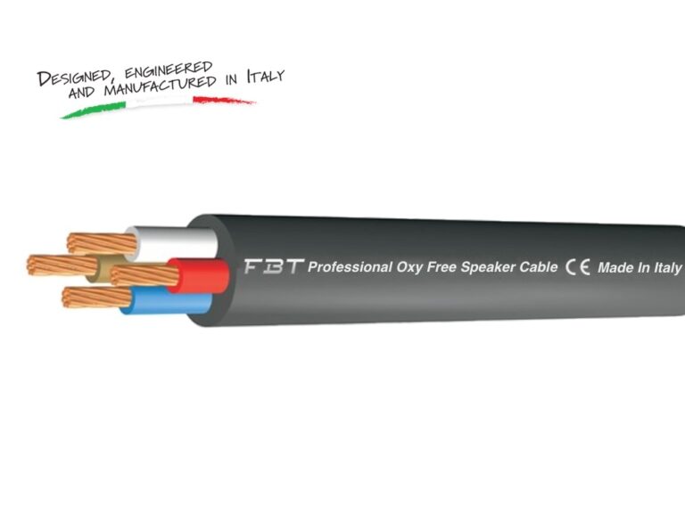 StageCore S440 Professional OFC Speaker Cable Black - Cond.4x4mm PVC Flex 13,2mm (100mt reel)