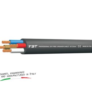 StageCore S425 Professional OFC Speaker Cable Black - Cond.4x2,5mm PVC Flex 11mm (100mt reel)