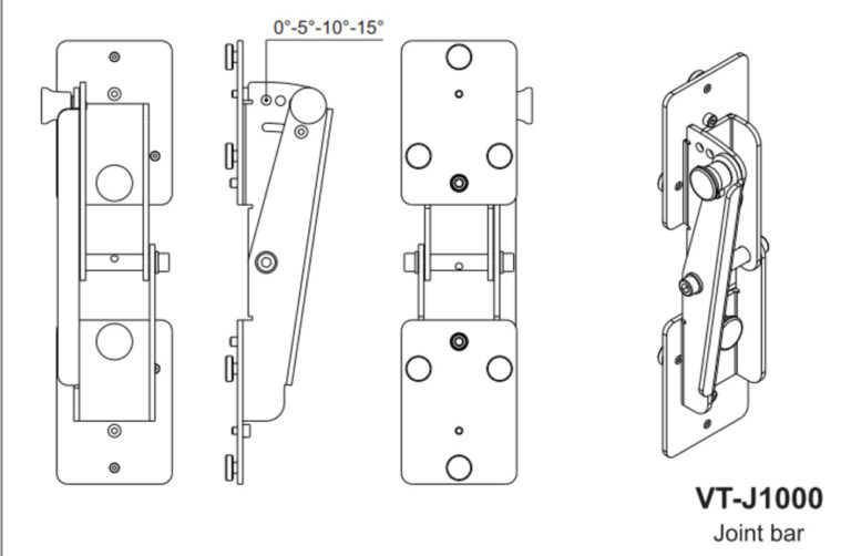 FBT Portable Sound VT-J 1000 Joint Bar 2x CS 1000 SAT