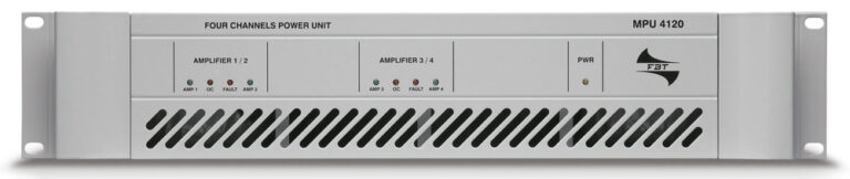 FBT Audio Contractor MPU 4120 4 power units and 4 line transf. 70V/100V. 4x120W or 2x240W