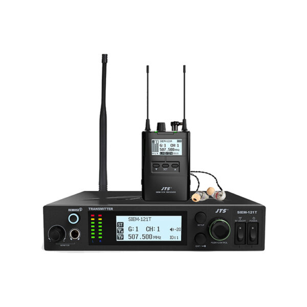 JTS SIEM-121T/SIEM-121R+IE-1 UHF PLL Single Channel True Diversity IEM System