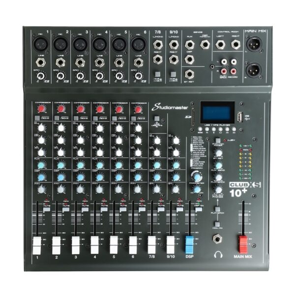 Studiomaster CLUB XS 10+ Studiomaster CLUB XS10+ 10 Channel Mixing Console with Bluetooth & DSP