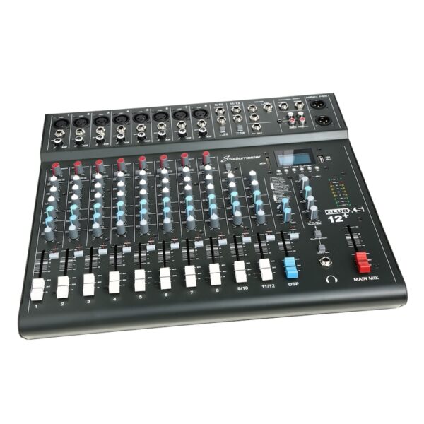 Studiomaster CLUB XS 12+ Studiomaster CLUB XS12+ 12 Channel PA Mixer with Effects & Bluetooth - Image 2