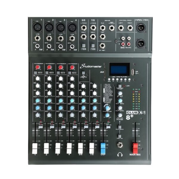 Studiomaster CLUB XS 8+ Studiomaster CLUB XS8+ 8 Channel Mixing Console with Bluetooth & DSP