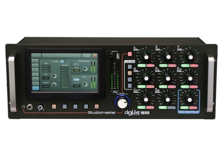 Studiomaster DIGILIVE 16RS Studiomaster - 16 Input 8 Output Digital Rack Mixer