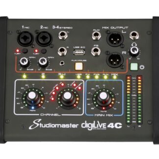 Studiomaster DIGILIVE4C Studiomaster - 4 Input Compact Digital Mixer