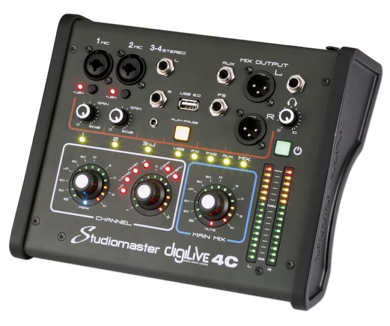 Studiomaster DIGILIVE4C Studiomaster - 4 Input Compact Digital Mixer - Image 3