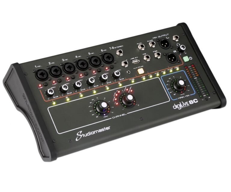 Studiomaster DIGILIVE8C Studiomaster - 8 Input Compact Digital Mixer - Image 2