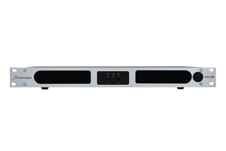 Studiomaster HX2-300 Studiomaster - 2x 255W 1U Power Amplifier