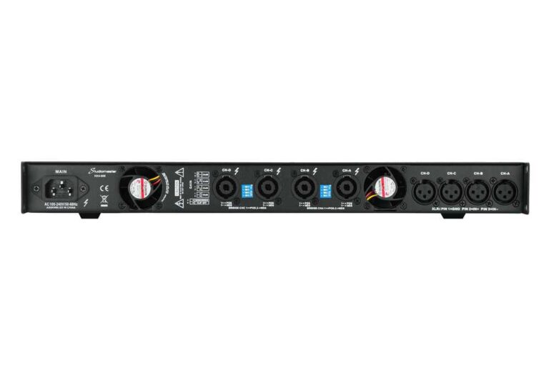 Studiomaster HX4-1000 Studiomaster - 4x 425W 1U Power Amplifier - Image 2