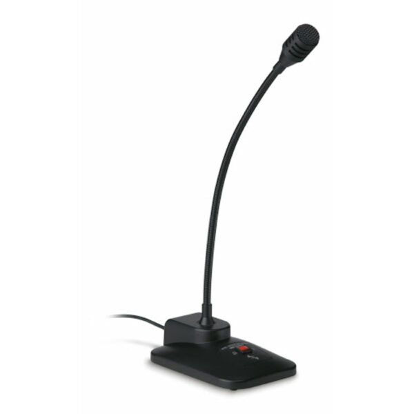 FBT Audio Contractor MB-T 6400S Desktop base with ON - OFF PTL switch, gooseneck with dynamic cardioid mic