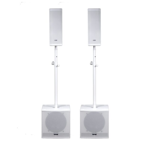 FBT Portable Sound VN2000WHT VN2000 PA Package (VENTIS 206A + SUBLINE 112SA) WHITE - Image 2