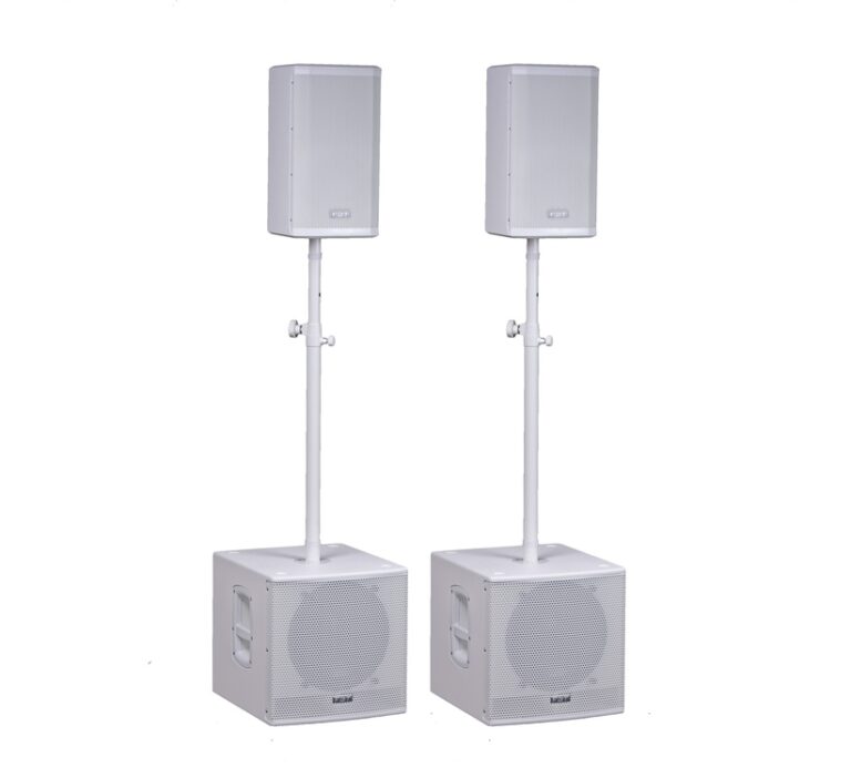 FBT Portable Sound VN3000WHT VN3000 PA Package (VENTIS 110A + SUBLINE 115SA) WHITE