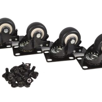COBRA CW-WHEEL01 4 x Wheel with brake and fixings - For metal racks, Set of 4, Box Include fixings