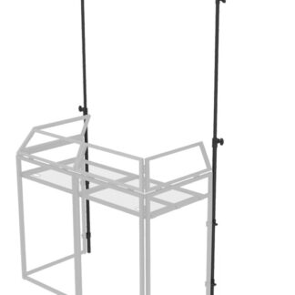 Ultimax DJBoothGP-BK DJ Booth Goal Post System with Carry Bag in Black