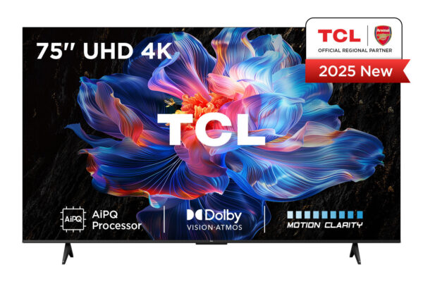 TCL 75V6C-UK, 190.5 cm (75"), 3840 x 2160 pixels, DLED, Smart TV, Wi-Fi, Metallic