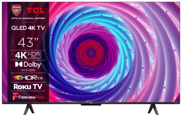 TCL 43RC650K, 109.2 cm (43"), 3840 x 2160 pixels, QLED, Smart TV, Wi-Fi, Titanium