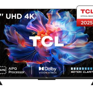 TCL 43V6C-UK, 109.2 cm (43"), 3840 x 2160 pixels, DLED, Smart TV, Wi-Fi, Metallic
