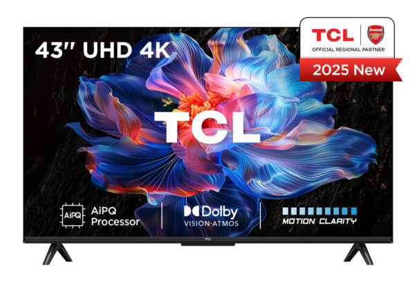 TCL 43V6C-UK, 109.2 cm (43"), 3840 x 2160 pixels, DLED, Smart TV, Wi-Fi, Metallic